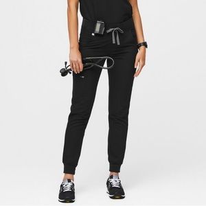 NWT Figs Black Zamora Jogger Scrub Pants- Tall